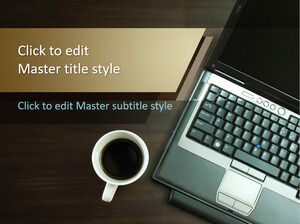 Modèle PPT de café pour ordinateur portable gratuit