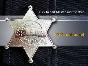 Șablon PPT gratuit Sheriff
