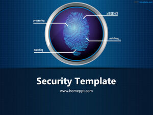 Free Finger Print Circle 1 PPT Template