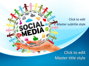 Plantilla PPT de red social gratuita