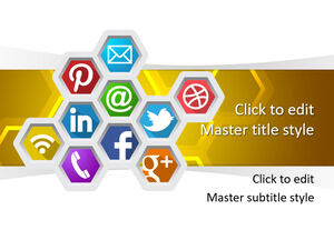 Modelo PPT Social Honeycomb Gratuito