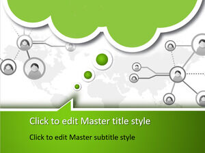Free Cloud Network PPT Template Free Cloud Network PPT Template