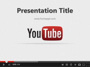 Modello PPT Youtube gratuito