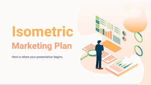 Plan de marketing isométrique