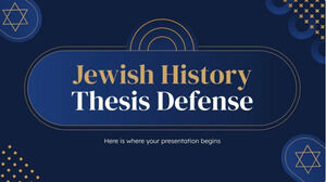 Difesa della tesi di storia ebraica
