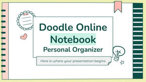 Organizador personal de cuaderno en línea Doodle