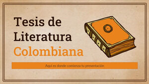 Teză de literatură columbiană