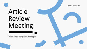 Artikel-Review-Meeting