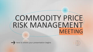 Reunión de gestión de riesgos de precios de productos básicos