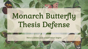 Defensa de tesis de la mariposa monarca