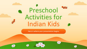 Actividades preescolares para niños indios