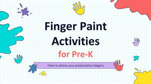 กิจกรรม Finger Paint สำหรับ Pre-K