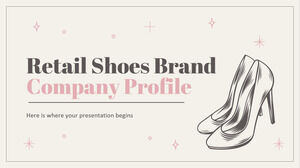 소매 신발 브랜드 회사 프로필