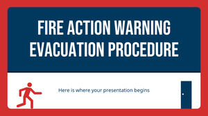 Procedura di evacuazione di avviso di azione antincendio
