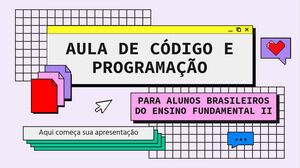 Lección de código y programación para estudiantes brasileños de secundaria