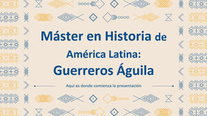 Master en histoire de l'Amérique latine : The Eagle Knights