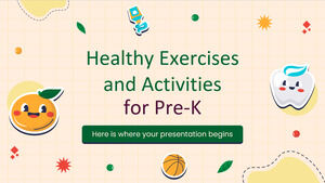 Pre-K를 위한 건강한 운동 및 활동