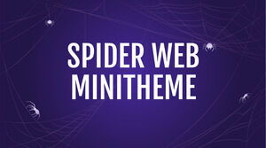 Spinnennetz-Minithema