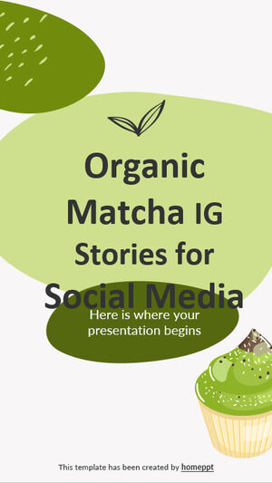 Bio-Matcha-IG-Geschichten für soziale Medien