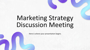 Întâlnire de discuții privind strategia de marketing
