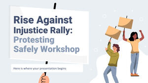 Rise Against Injustice Rally: 안전한 항의 워크샵