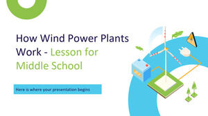 풍력 발전소 작동 방식 - 중학교 수업