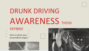 Tese de conscientização sobre dirigir embriagado