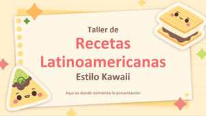 Atelier de recettes de style kawaii d'Amérique latine