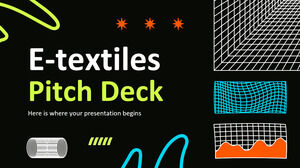 Pitch Deck de textiles electrónicos