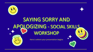 قول الأسف والاعتذار - ورشة المهارات الاجتماعية