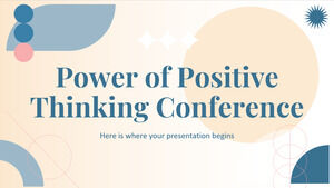 Conférence sur le pouvoir de la pensée positive