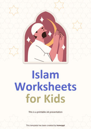 Fogli di lavoro sull'Islam per bambini
