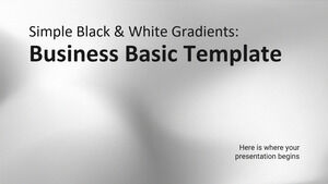 Gradienti semplici in bianco e nero - Modello di base aziendale