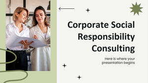 Corporate Social Responsibility Consulting