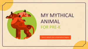 Meu animal mítico para atividades pré-K