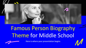 Famous Person Biography Theme for Middle School