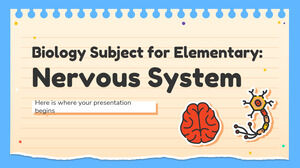 Предмет биологии для начальной школы: нервная система
