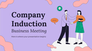 Company Induction Business Meeting
