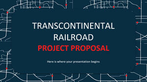 Proposta di progetto della ferrovia transcontinentale