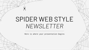 Bulletin d'information sur le style de la toile d'araignée