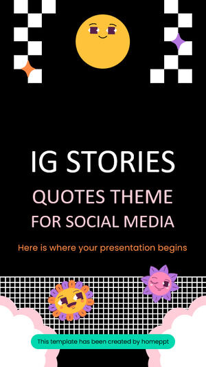 Tema de citas de IG Stories para redes sociales