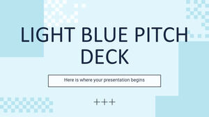 Pitch Deck bleu clair