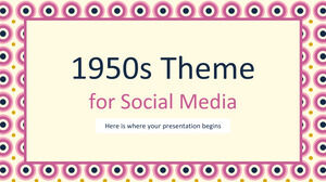 Tema de la década de 1950 para redes sociales