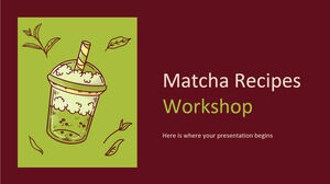 Matcha Recipes Workshop