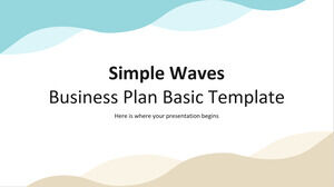 Simple Waves - เทมเพลตพื้นฐานแผนธุรกิจ