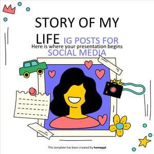 قصة حياتي مشاركات IG لوسائل التواصل الاجتماعي