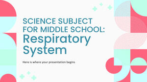 วิชาวิทยาศาสตร์สำหรับมัธยมต้น: ระบบทางเดินหายใจ