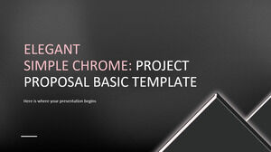 Elegant Simple Chrome - Modèle de base de proposition de projet