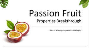 Passion Fruit Properties Breakthrough