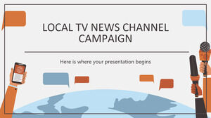 Lokale TV-Nachrichtenkanal-Kampagne